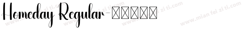 Homeday Regular字体转换